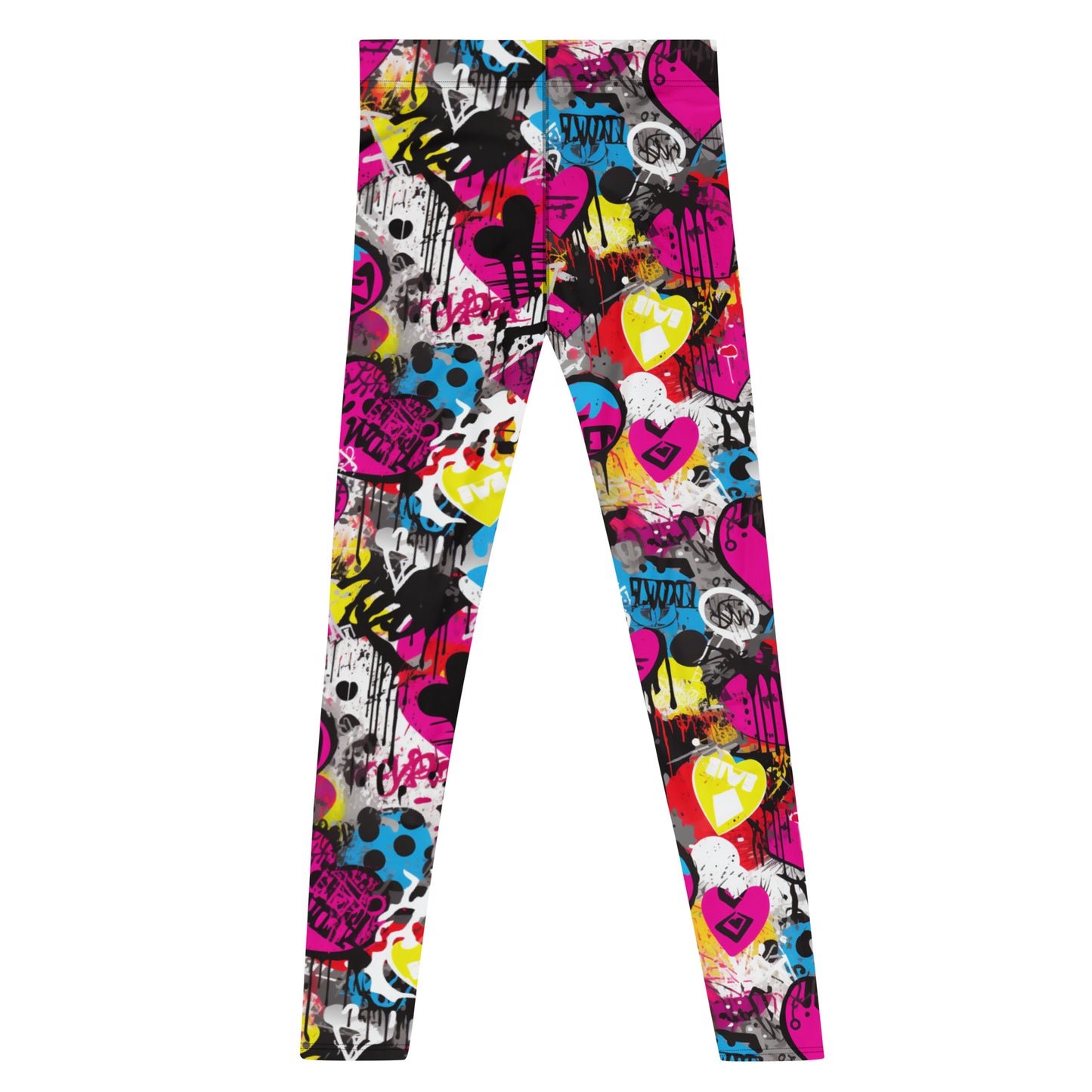 Graffiti Crush Men’s Leggings – Street Art Vibe for Festivals, Fitness & Funky Days