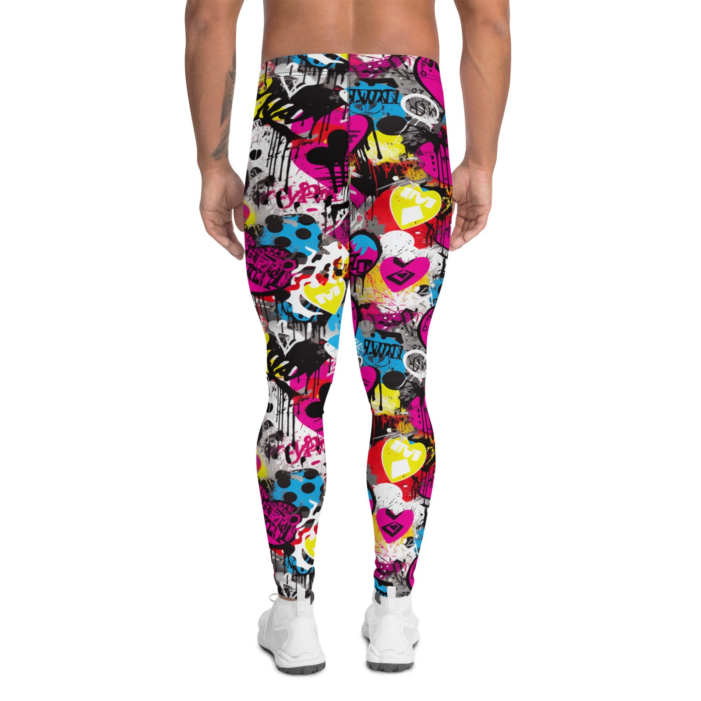 Graffiti Crush Men’s Leggings – Street Art Vibe for Festivals, Fitness & Funky Days