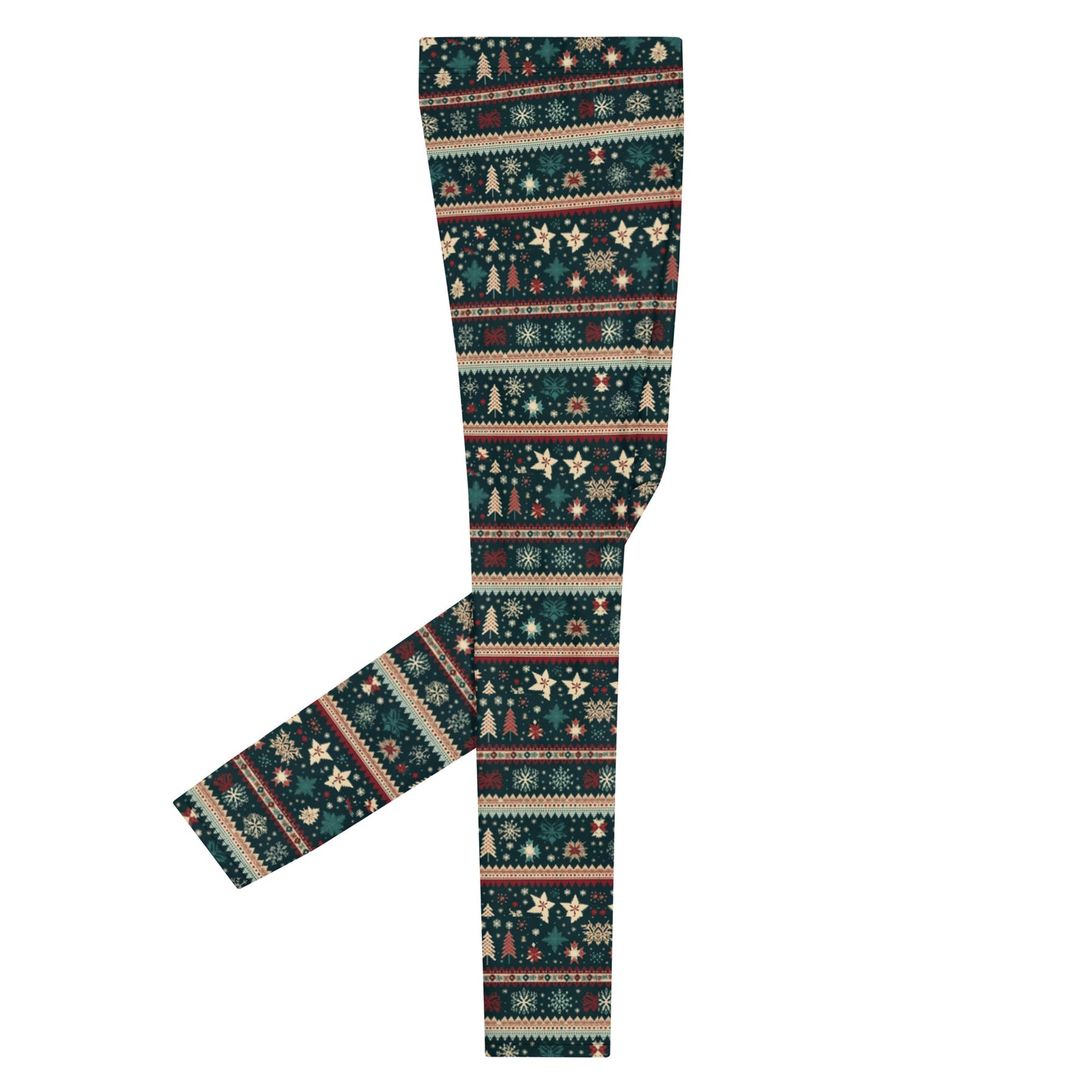 Men's Ugly Christmas Holiday Leggings – Festive, Fun, and Ready to Make a Statement
