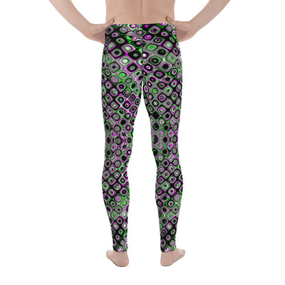 Men's Leggings, Ecstatic Dance, Festival, Rave, Gym Leggings, Trippy Leggings, Wrestling, Yoga