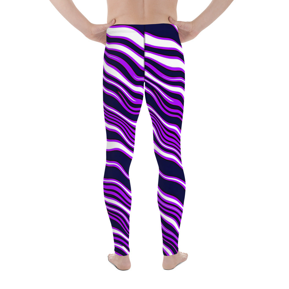 Men's Leggings, Ecstatic Dance, Festival, Rave, Gym, Workout, Trippy Leggings, Wrestling Tights, Yoga