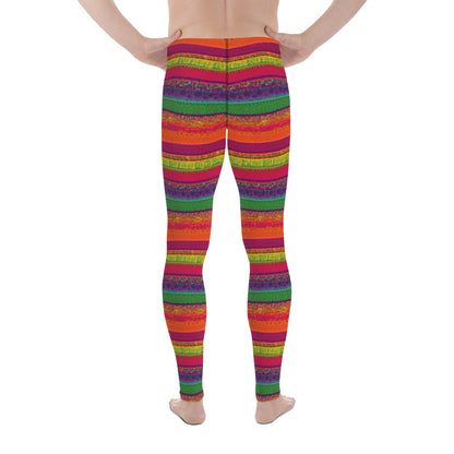 Men's Leggings, Ecstatic Dance, Festival, Rave, Gym, Workout, Trippy Leggings, Wrestling Tights, Yoga