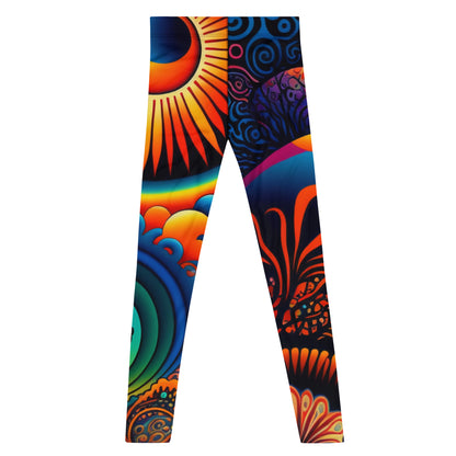 Men's Leggings, Ecstatic Dance, Festival Tights, Rave, Gym Leggings, Trippy Leggings, Wrestling, Yoga