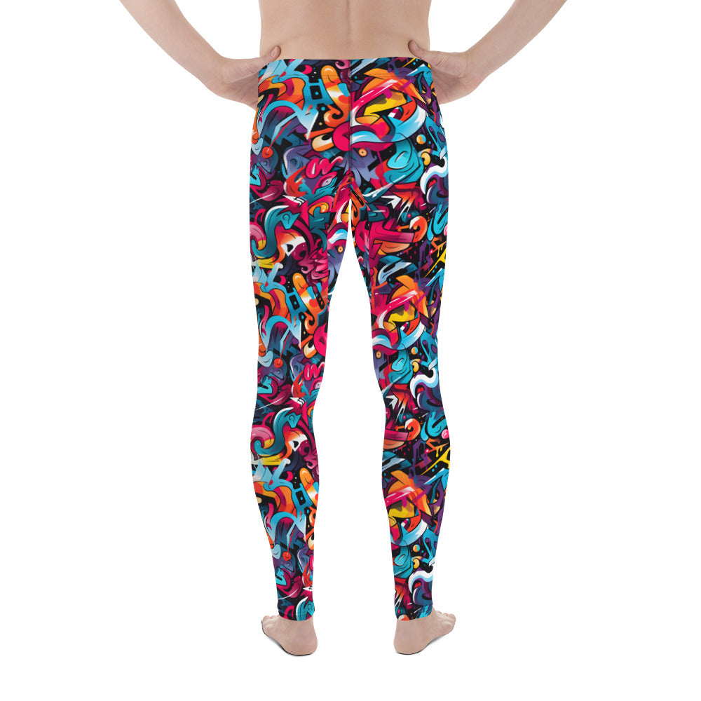 Men's Leggings, Multicolor, Rainbow