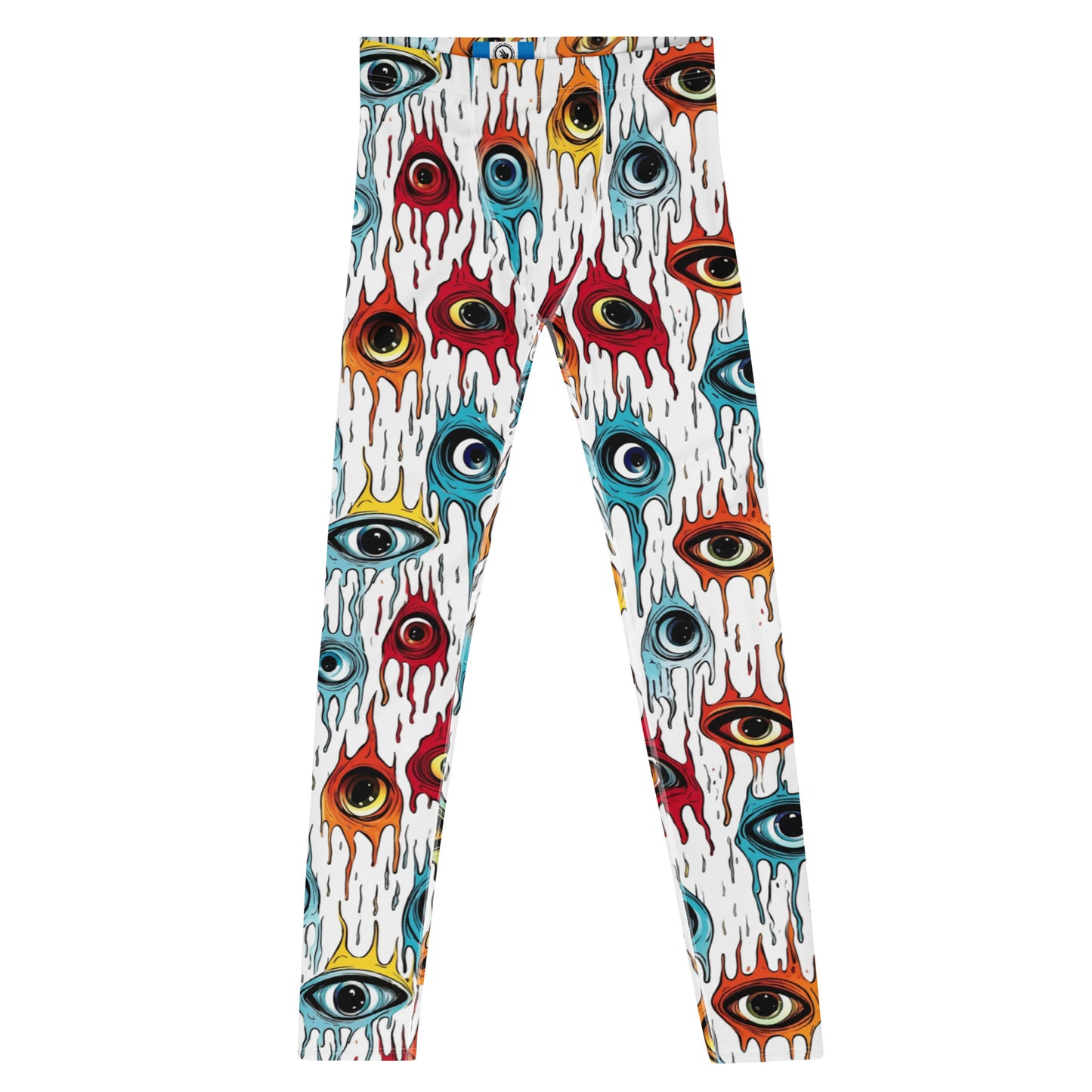 Men's Leggings with Eyeballs, Dance Leggings, Workout, Festival, Colorful, Gym Leggings, Mens Cycling, Printed Leggings, Yoga Pants