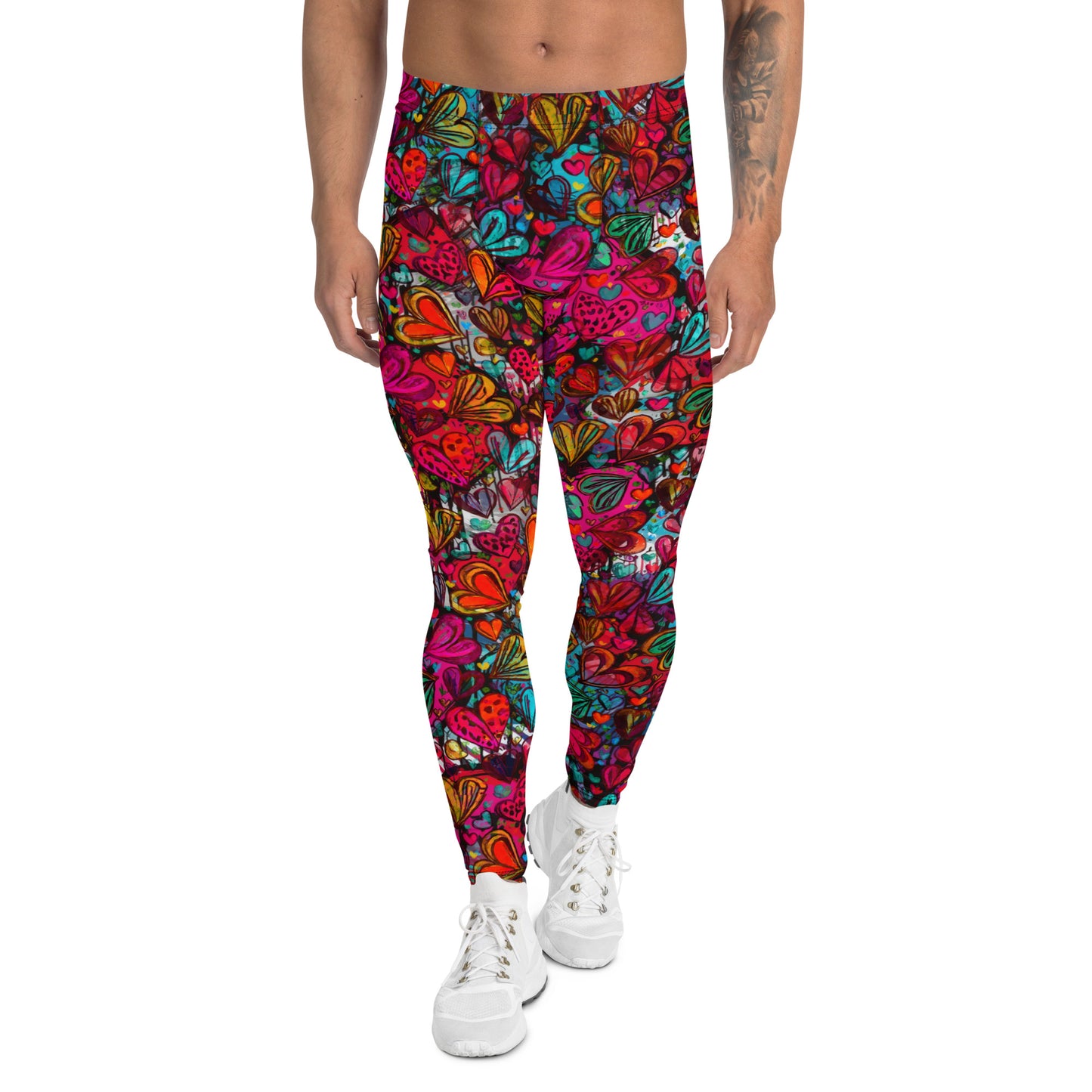 Men's Leggings, Ecstatic Dance, Festival Tights, Rave, Gym Leggings, Trippy Leggings, Wrestling, Yoga