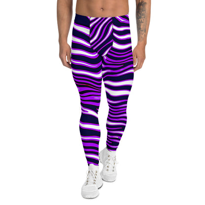 Men's Leggings, Ecstatic Dance, Festival, Rave, Gym, Workout, Trippy Leggings, Wrestling Tights, Yoga