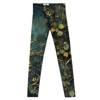 Men's Leggings, Nature, Forest, Tree