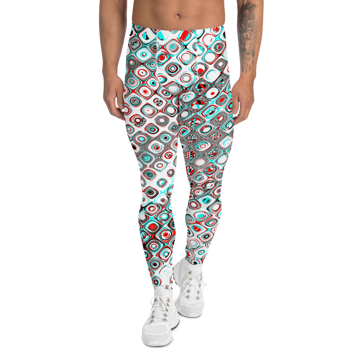 Men's Leggings, Ecstatic Dance, Festival Tights, Rave, Gym Leggings, Trippy Leggings, Wrestling, Yoga