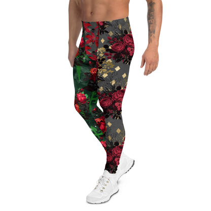 Men's Leggings, Ugly Christmas Holiday Tights, Meggings, Holiday Pants