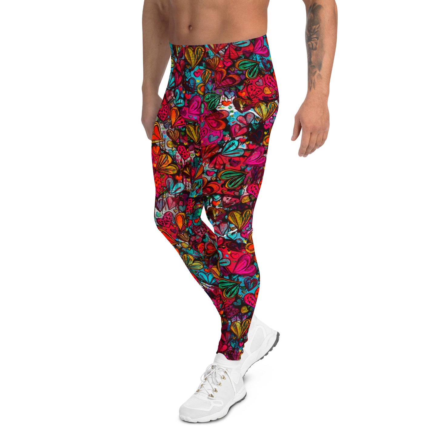 Men's Leggings, Ecstatic Dance, Festival Tights, Rave, Gym Leggings, Trippy Leggings, Wrestling, Yoga