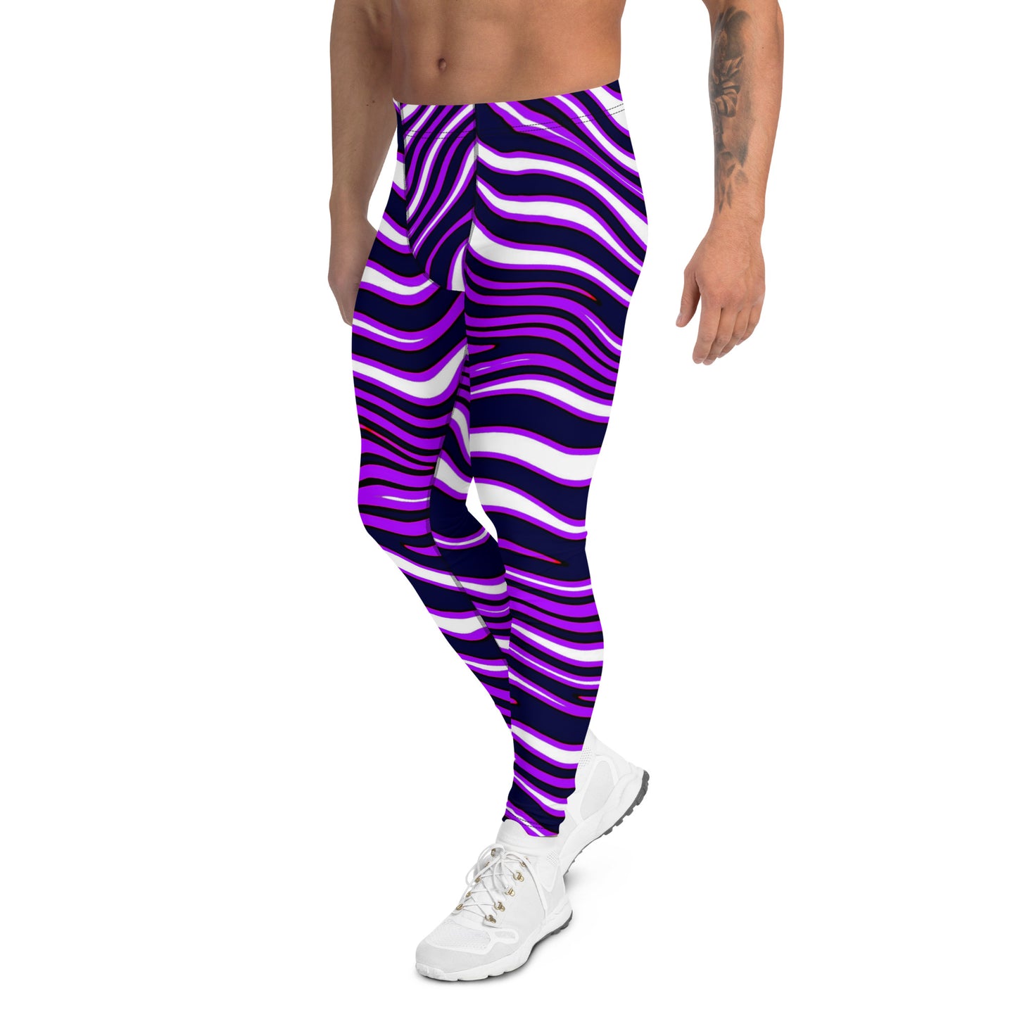 Men's Leggings, Ecstatic Dance, Festival, Rave, Gym, Workout, Trippy Leggings, Wrestling Tights, Yoga