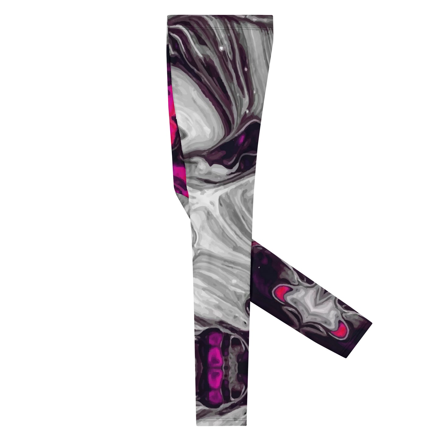 Men's Leggings, Lava, Pink, Grey