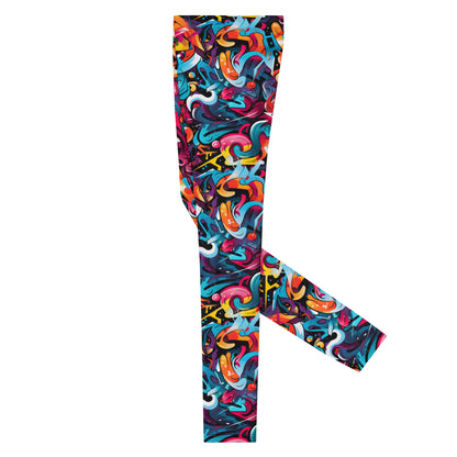 Men's Leggings, Multicolor, Rainbow