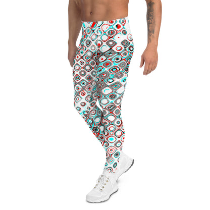 Men's Leggings, Ecstatic Dance, Festival Tights, Rave, Gym Leggings, Trippy Leggings, Wrestling, Yoga