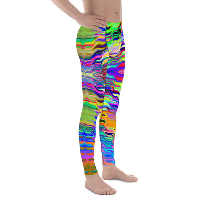 Men's Leggings, Dance Leggings, Workout, Festival Tights, Rainbow, Gym Leggings, Mens Tights, Printed Leggings, Yoga Pants Hyperflow Men's Leggings