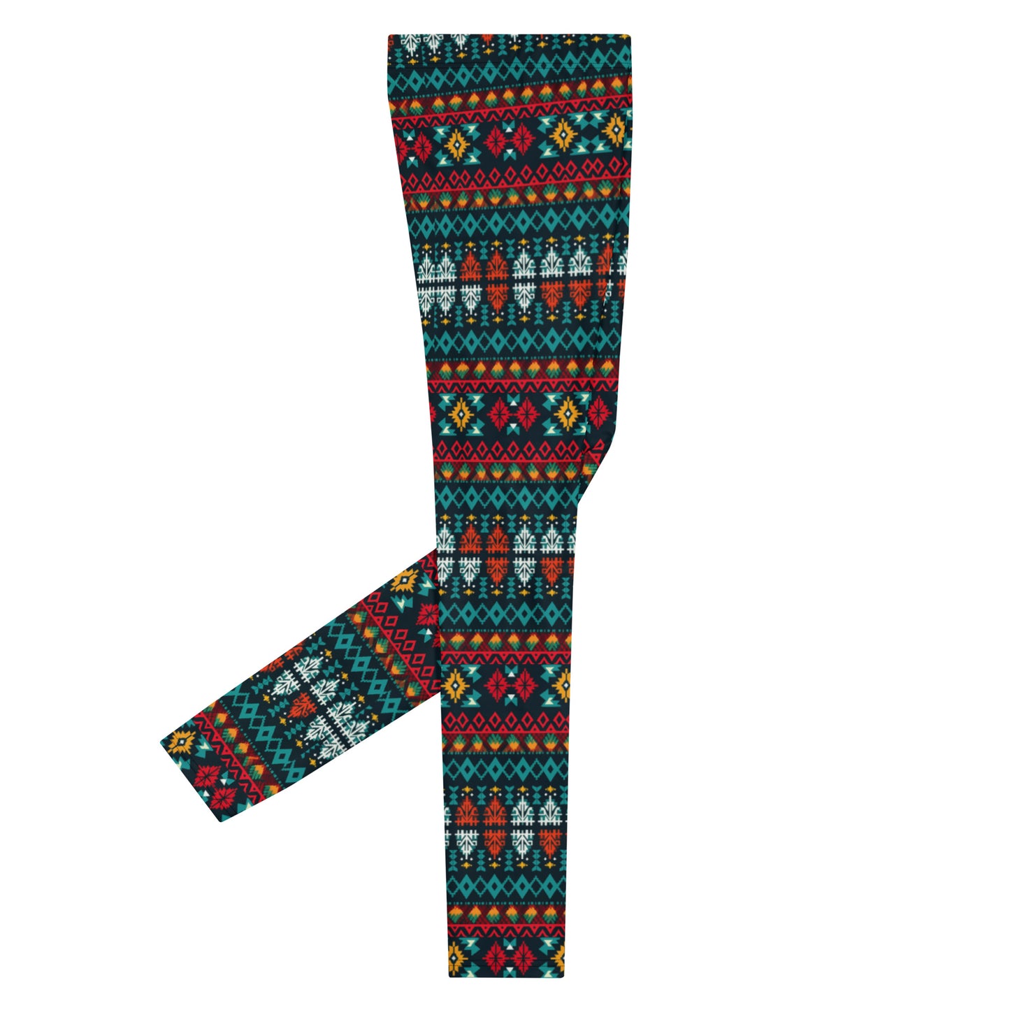 Men's Leggings, Ugly Christmas Holiday Men's Tights, Meggings, Mens Holiday Pants