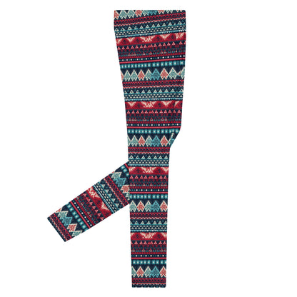 Men's Leggings, Ugly Christmas Holiday Men's Tights, Meggings, Men's Holiday Pants