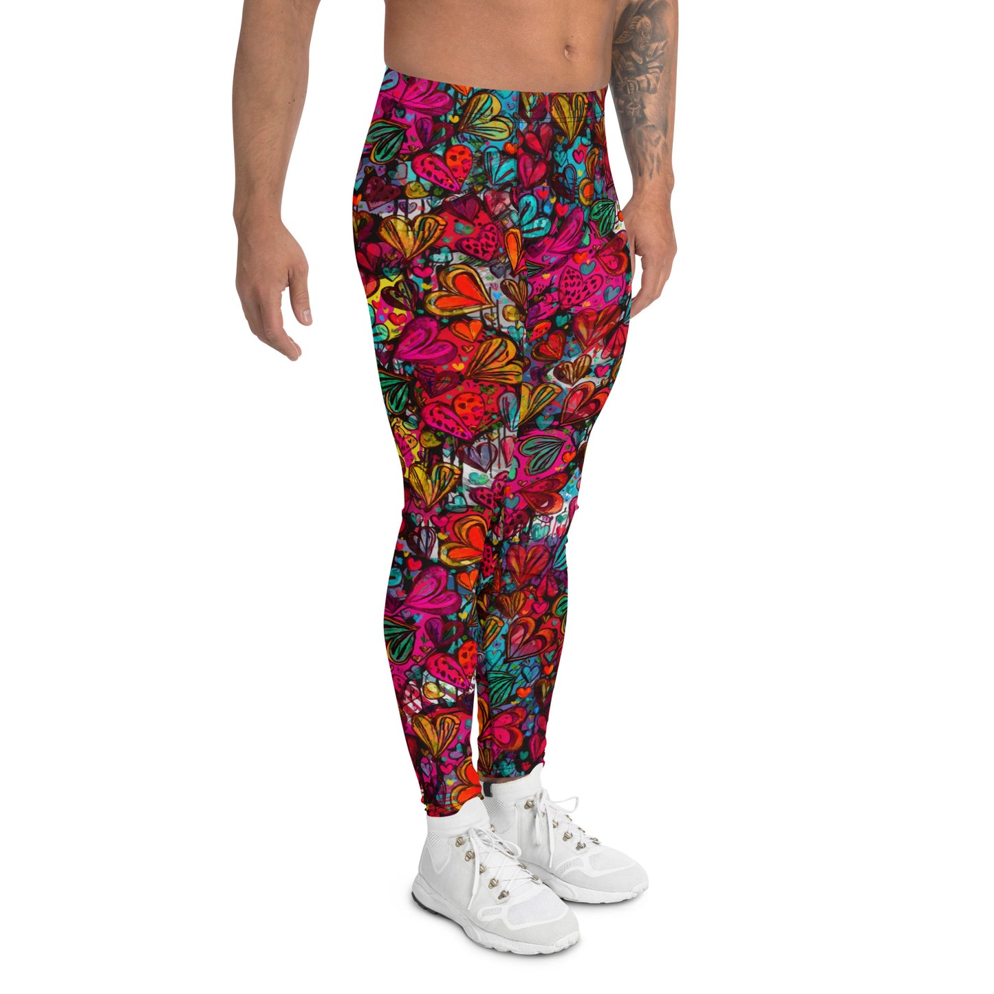 Men's Leggings, Ecstatic Dance, Festival Tights, Rave, Gym Leggings, Trippy Leggings, Wrestling, Yoga